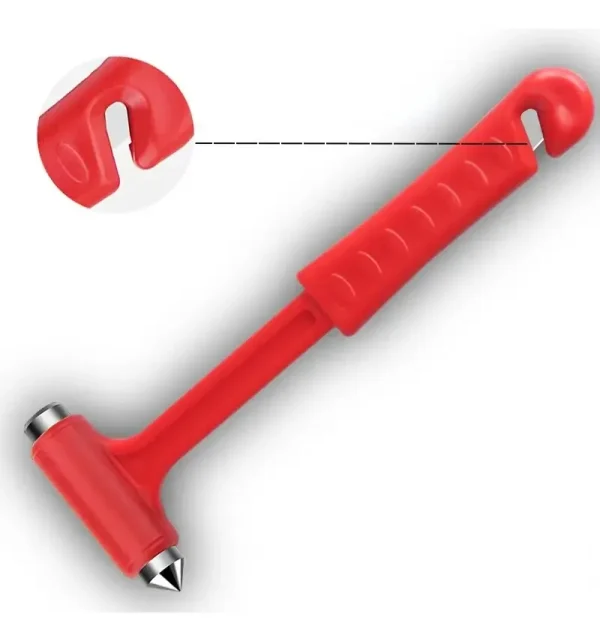 Martillo Emergencia Automotriz Vidrio Y Cortar Cinturon
