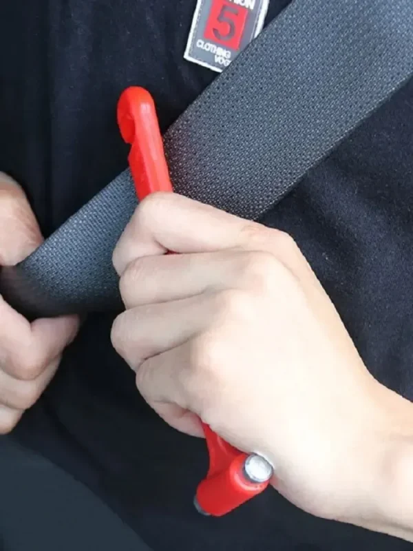 Martillo Emergencia Automotriz Vidrio Y Cortar Cinturon