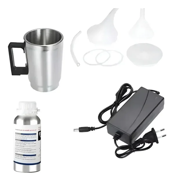 220V Headlight Restoration Kit, Power Funnel Cap, Rubber Gasket, Atomizing Cup
