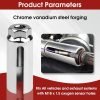 5-piece oxygen sensor socket set in red storage case with black adapters and chrome socket.