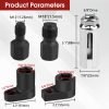 5-piece oxygen sensor socket set in red storage case with black adapters and chrome socket.