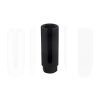 A matte black 22mm oxygen sensor socket with a narrow 8mm slot and 1/2 inch drive.
