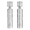 Two black swivel spark plug sockets side by side, 14mm and 16mm CR-V steel with 3/8 inch drive.