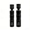Two black swivel spark plug sockets side by side, 14mm and 16mm CR-V steel with 3/8 inch drive.