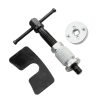 3-Piece Universal Disc Brake Caliper Piston Wind-Back Tool Set | Heavy-Duty Steel with Chrome Adapters for Brake Pad Replacement
