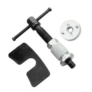 3-Piece Universal Disc Brake Caliper Piston Wind-Back Tool Set | Heavy-Duty Steel with Chrome Adapters for Brake Pad Replacement