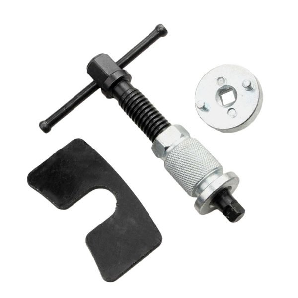 3-Piece Universal Disc Brake Caliper Piston Wind-Back Tool Set | Heavy-Duty Steel with Chrome Adapters for Brake Pad Replacement