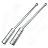 Long, extra-long 30.5cm chrome spark plug socket showing the ultra-thin body and 3/8" ball-joint drive end.