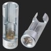 17mm side slot oxygen sensor socket diagram with dimensions showing 12.5mm square drive and 45mm slot depth.