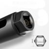 A silver 22mm chrome oxygen sensor socket featuring a narrow 8mm slot and 1/2 inch drive.