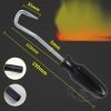 Black handled automotive hose removal hook with a curved hard steel pointed tip, 190mm long, used for pulling stuck coolant and fuel hoses off metal fittings.