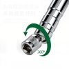 Matte silver 14mm/16mm short spark plug socket with 3/8" drive and strong internal magnet.