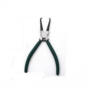 7" Fuel Line Separation Pliers with Spring – Curved Jaw Hose Clip Remover for Auto Fuel, Coolant & AC Lines, Green Grip 175mm