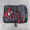 Professional 4-Piece Cable End Fitting Pliers Set - Hose & Wire Crimp Tool Kit for Bicycle, Motorcycle & Auto Repair | with Heavy Duty Storage Bag