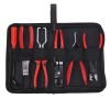 Automotive Repair Pliers Tool Kit, Auto Service Hand Pliers Set with Red‑Edge Zipper Storage Pouch for Car DIY & Workshop Repair