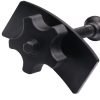 Full view of the black brake caliper press tool showing the ergonomic nylon knob and curved pressure plate.