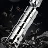 Matte silver 14mm/16mm short spark plug socket with 3/8" drive and strong internal magnet.