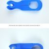 Set of 7 blue plastic fuel line disconnect tools in various sizes ranging from 1/4 inch to 7/8 inch, used for removing automotive quick release connectors and AC lines.