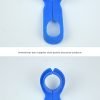 Set of 7 blue plastic fuel line disconnect tools in various sizes ranging from 1/4 inch to 7/8 inch, used for removing automotive quick release connectors and AC lines.