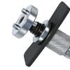 High-angle studio shot of the complete 5-piece industrial grade brake caliper wind-back tool set against a clean background.