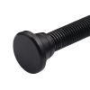 Full view of the black brake caliper press tool showing the ergonomic nylon knob and curved pressure plate.