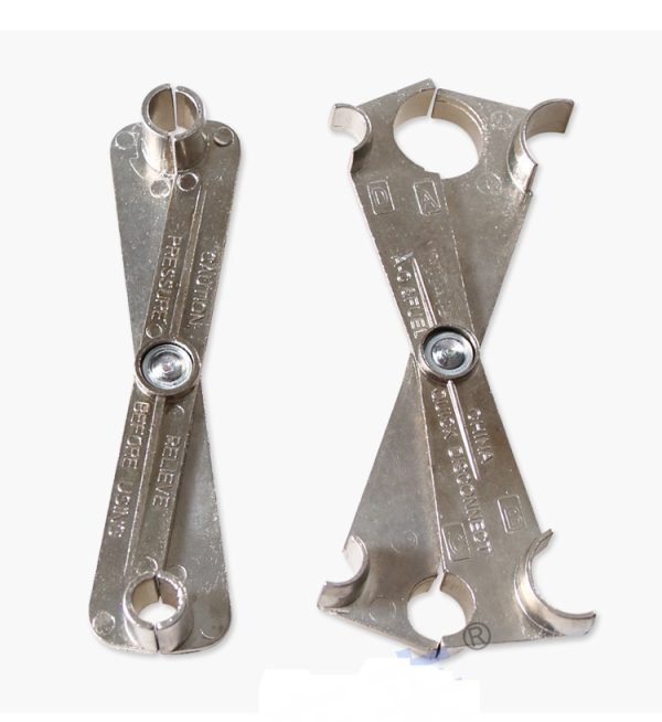 详情-9 Silver metal fuel line disconnect tools in 2-in-1 and 4-in-1 configurations, designed for removing automotive quick release couplings on fuel, oil, and AC lines.