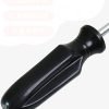 Black handled automotive hose removal hook with a curved hard steel pointed tip, 190mm long, used for pulling stuck coolant and fuel hoses off metal fittings.